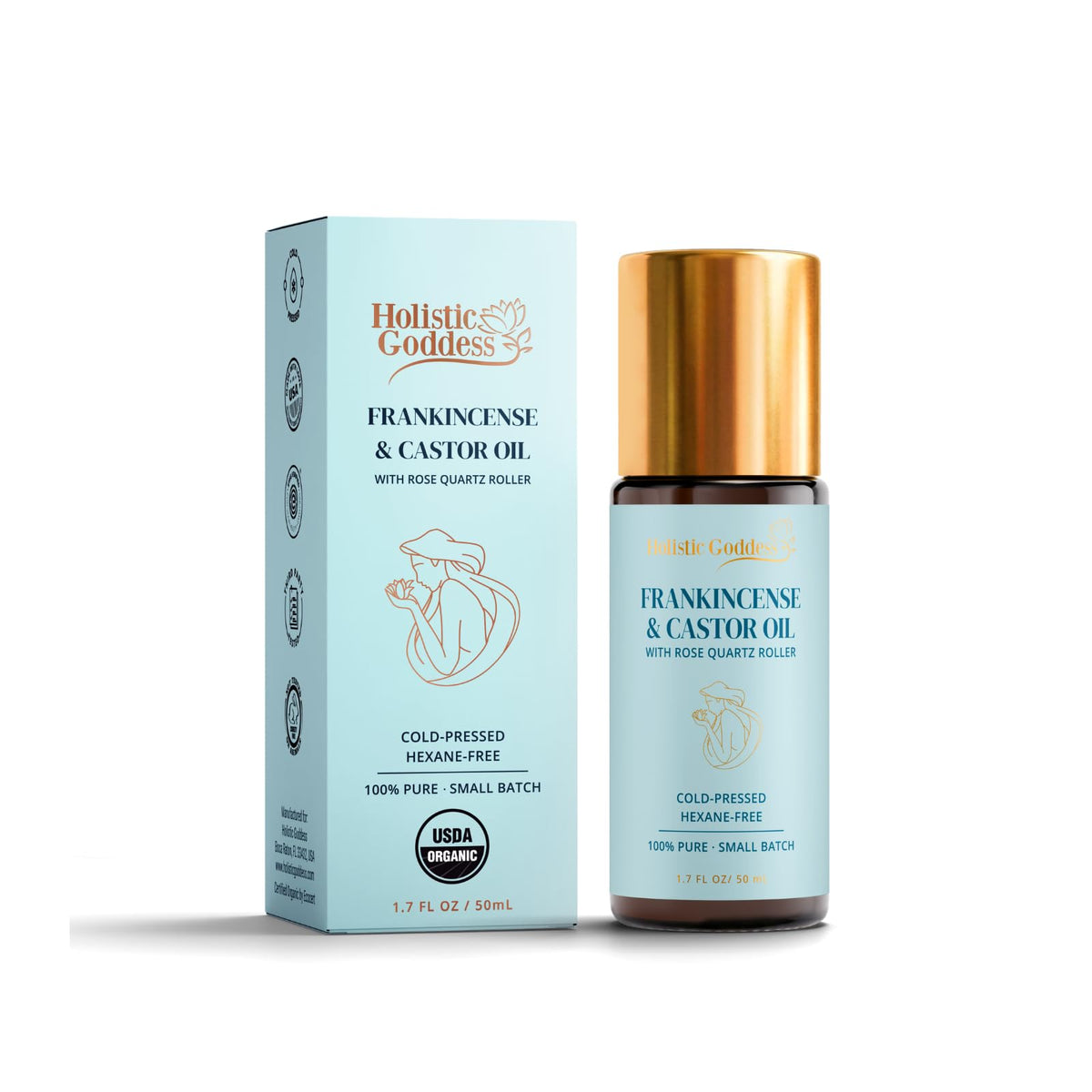 Holistic Goddess front bottle showing packaging and cleanser benefits