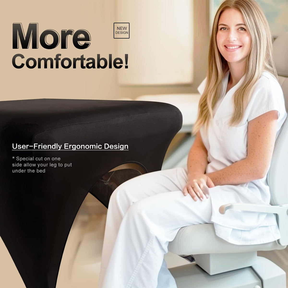 HOLITS ergonomic cut-out detail enabling technician leg comfort and access