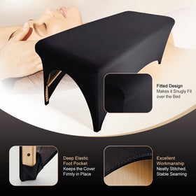 HOLITS elastic corner pocket securing cover in place for uninterrupted treatments