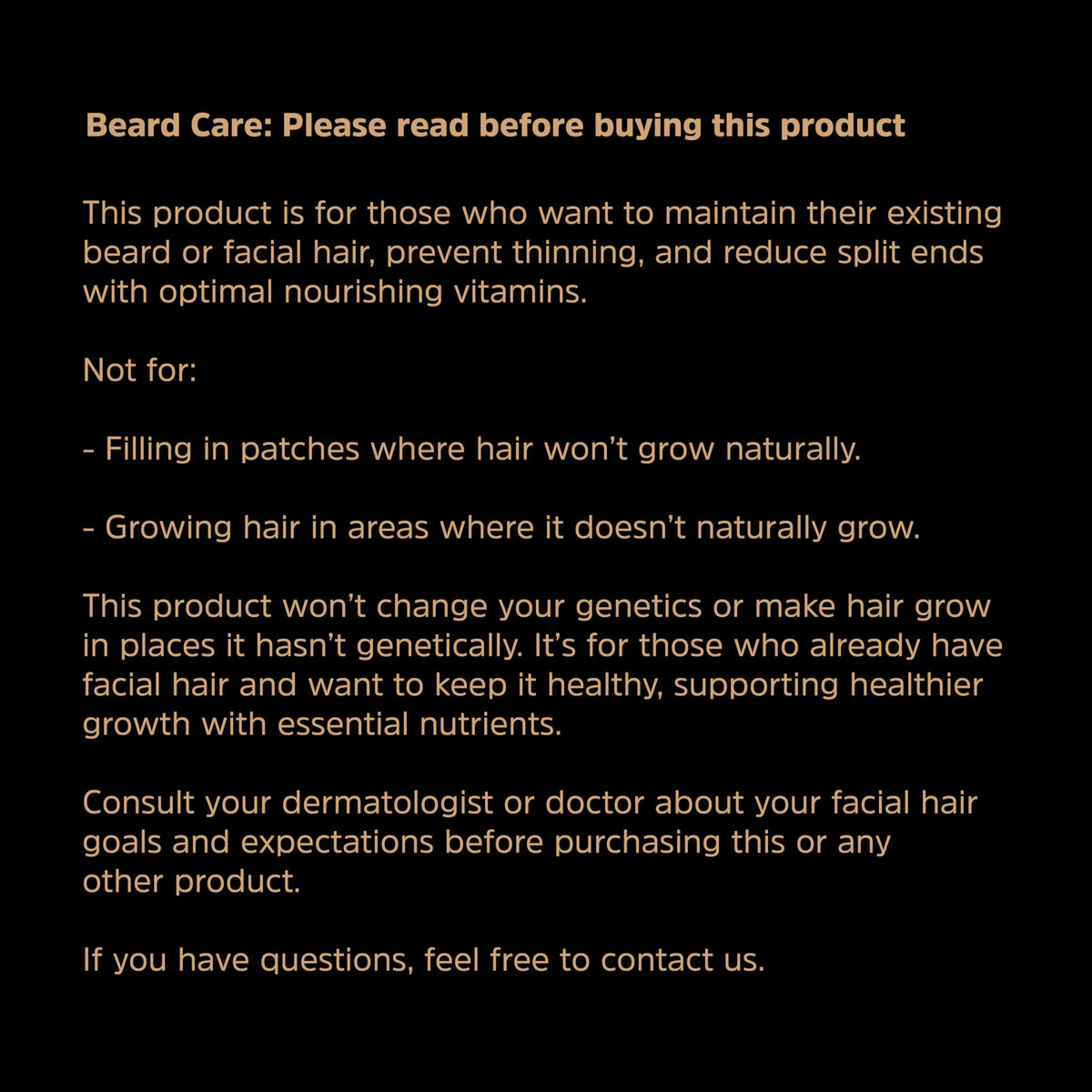 Hollis Nutrition product beside bearded man grooming to show use