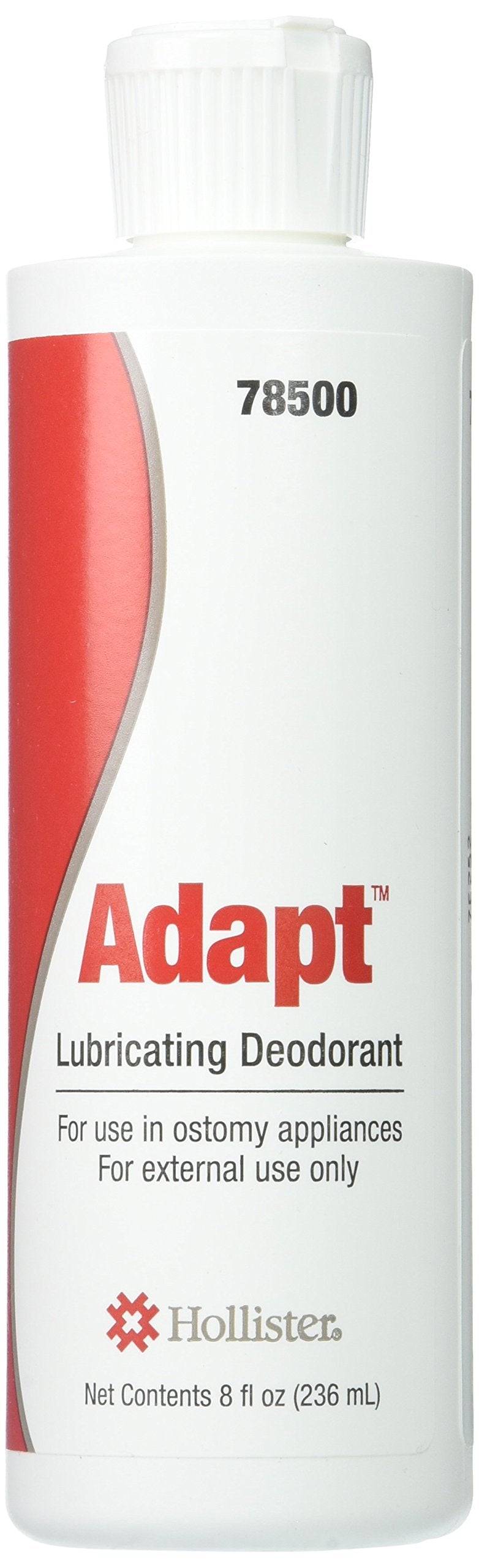 Hollister Adapt bottle front view showing label and easy-pour neck for cleaner pouch emptying