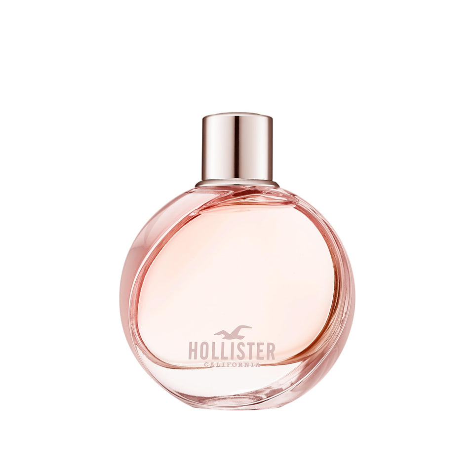 Hollister Wave bottle front view showing elegant label and coastal appeal