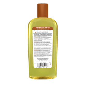 Hollywood Beauty back label with ingredients and directions for safe, informed use