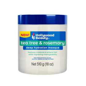 Hollywood Beauty jar front view showing label and 18 oz size benefits