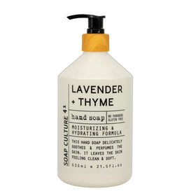 Home & Body Company bottles styled in a bathroom highlighting scent variety for different rooms