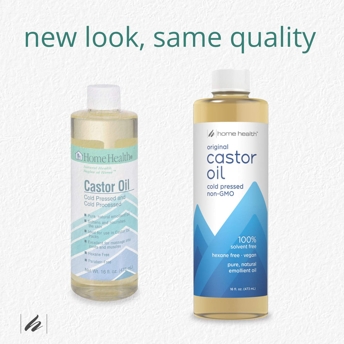 Home Health castor oil close-up texture highlights rich moisturizing feel