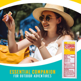 HOMESPHERE open packet with lotion being applied for easy use