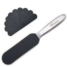 Homeve pedicure file front view showing full tool and pad for efficient smoothing