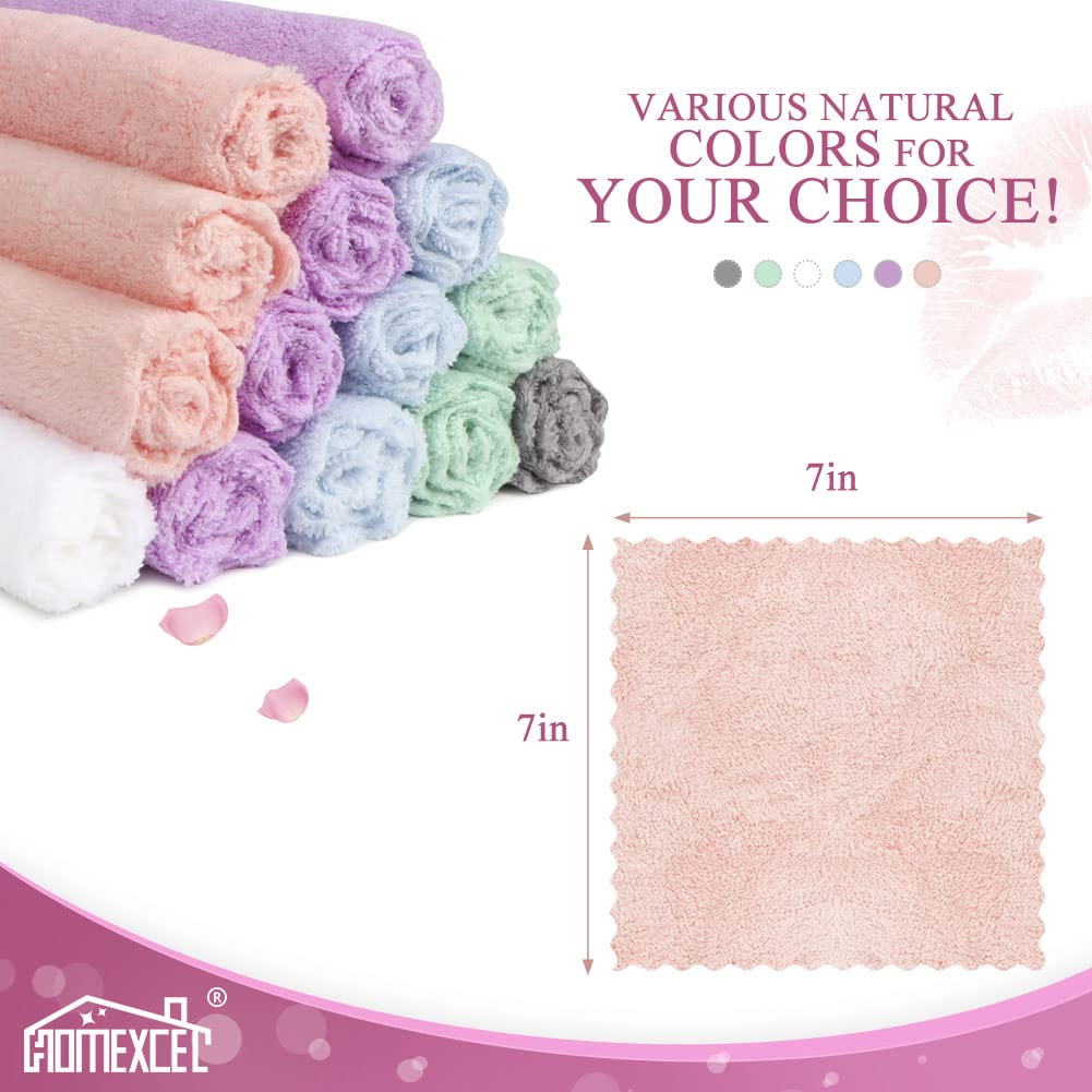 HOMEXCEL cloths styled on bathroom vanity showing daily skincare routine benefit
