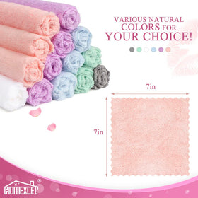 HOMEXCEL cloths styled on bathroom vanity showing daily skincare routine benefit