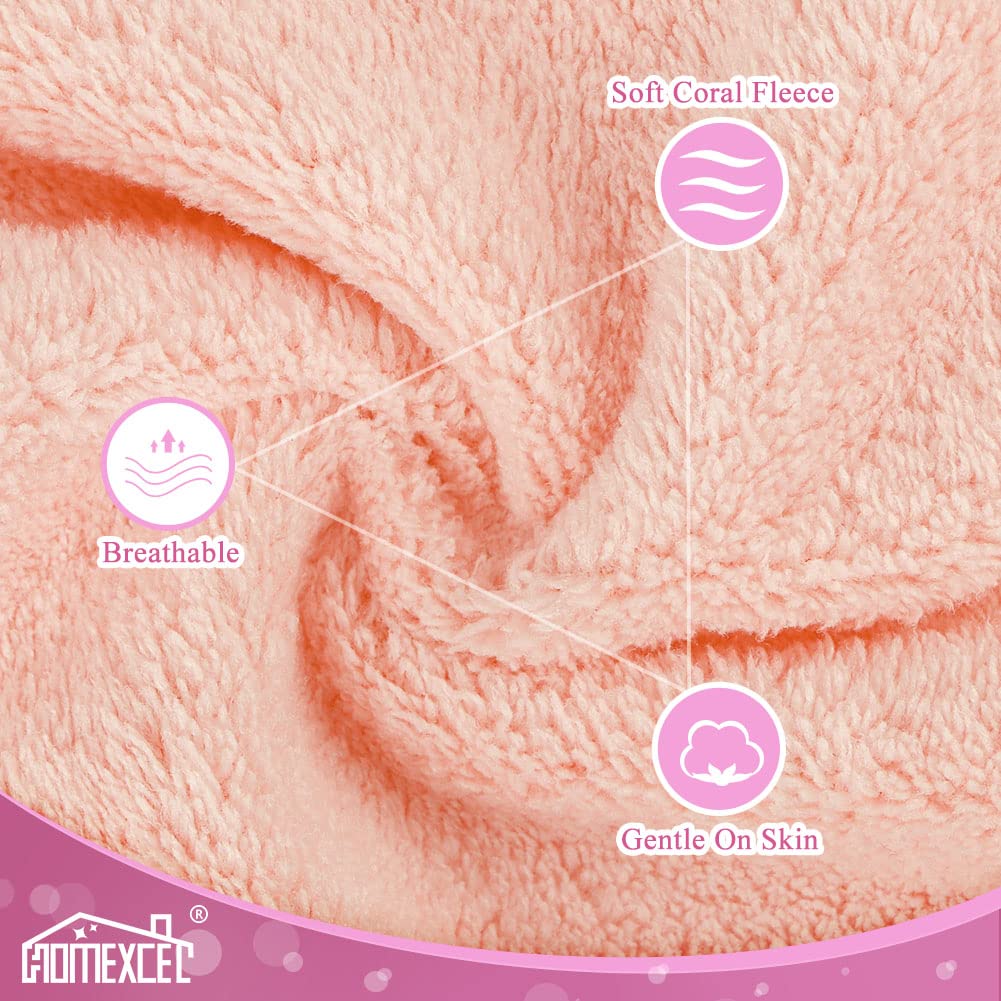 HOMEXCEL coral velvet texture close-up highlighting softness and gentle cleansing benefit