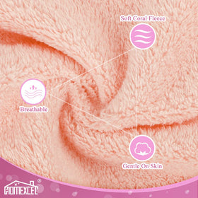 HOMEXCEL coral velvet texture close-up highlighting softness and gentle cleansing benefit