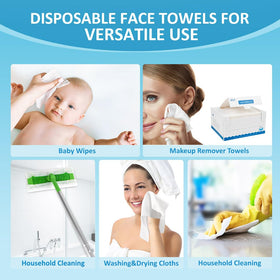 HOMEXCEL towel in use removing makeup gently without irritation