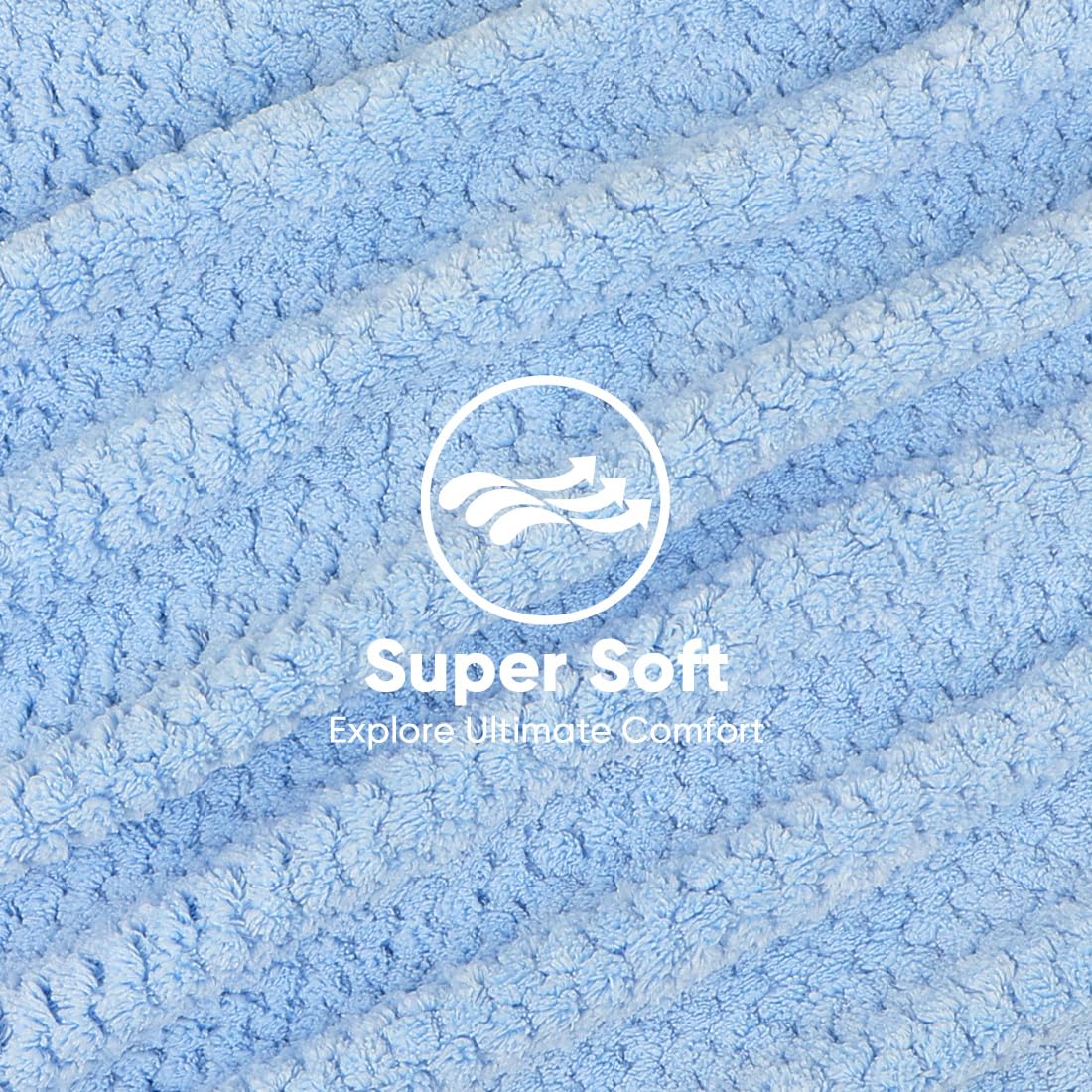 HOMEXCEL close-up microfiber texture showing softness and gentle care