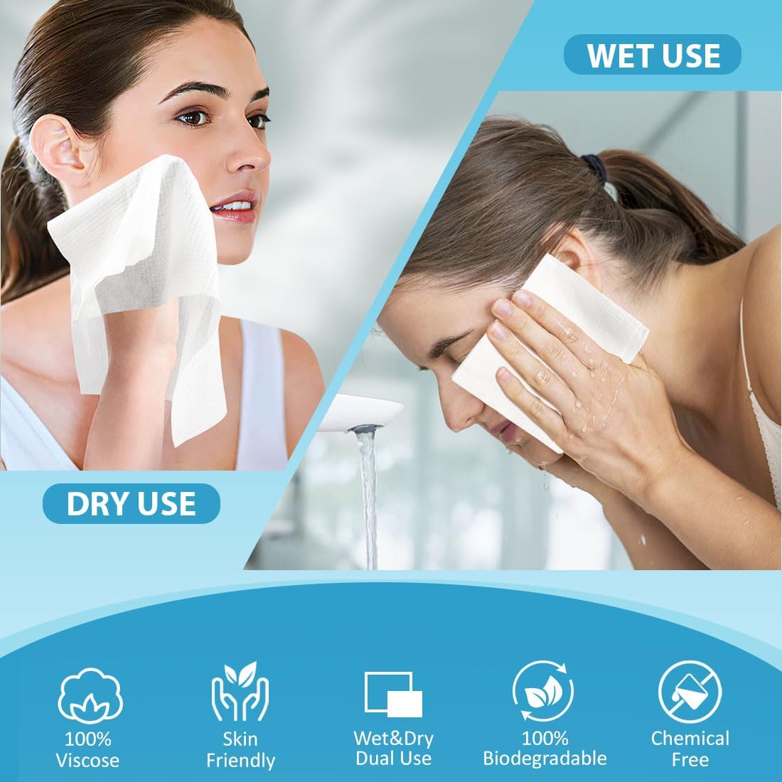 HOMEXCEL towel unfolded displaying 7.87x7.87 inch size for coverage