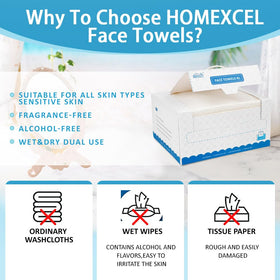 HOMEXCEL towels packed in travel pouch for convenience on trips