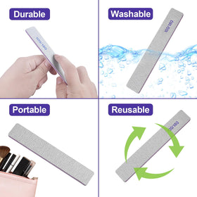 HomeyEra file shaping acrylic nail in salon for professional finish