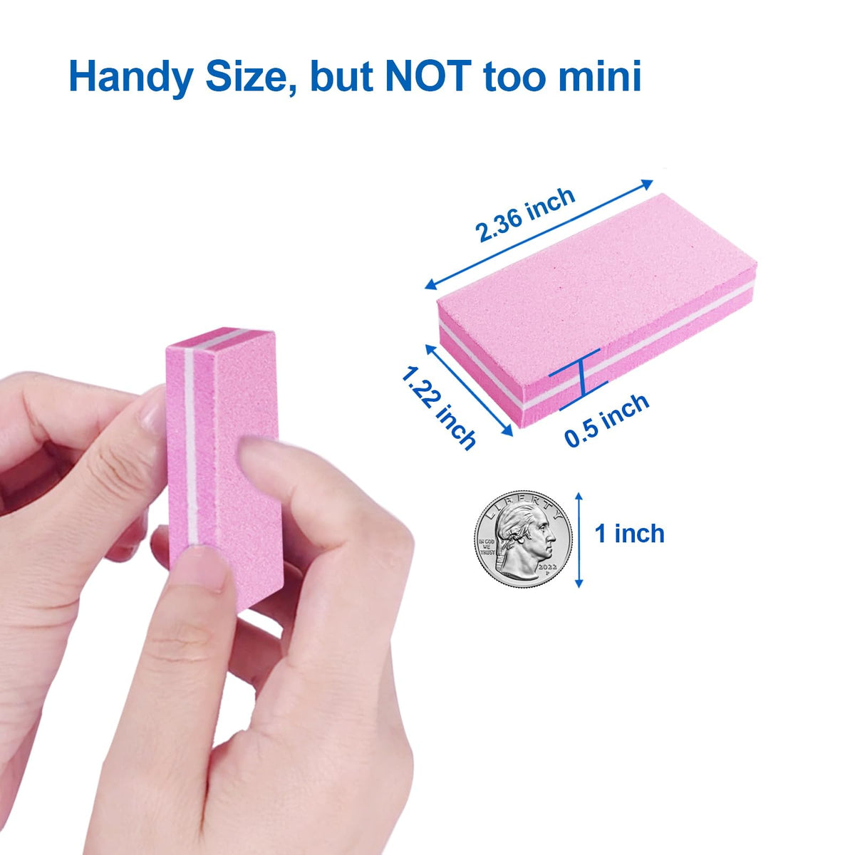 HomeyEra buffer tucked inside a travel kit for portable manicure touch-ups