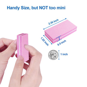 HomeyEra buffer tucked inside a travel kit for portable manicure touch-ups