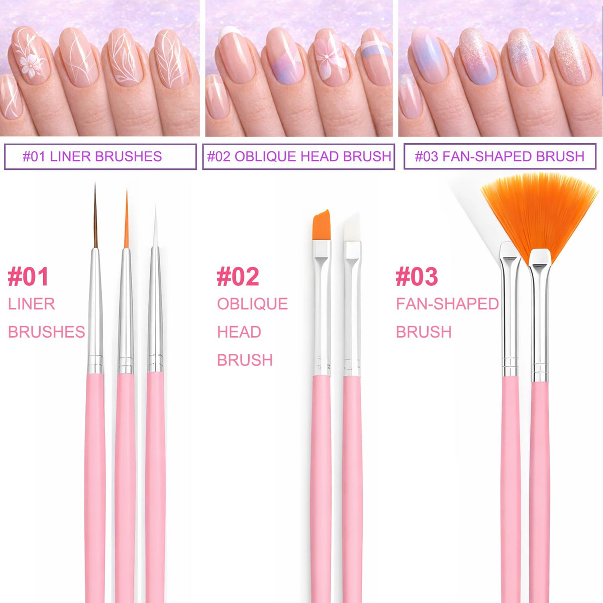 HomTop close-up of brush bristles for precise detailing