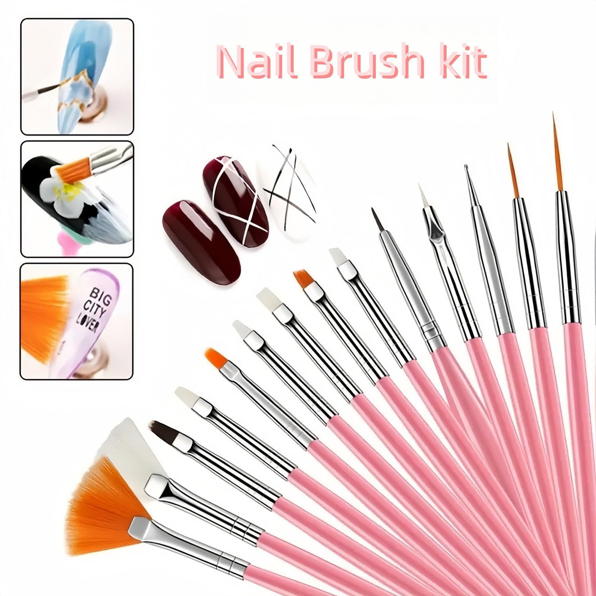 HomTop close-up of brush bristles showing precision tips for fine detailing