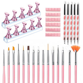 HomTop full kit layout showing brushes, dotting pens and holder benefit organized workflow