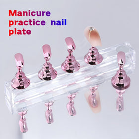 HomTop nail stand and trainers displayed providing stable hands-free painting