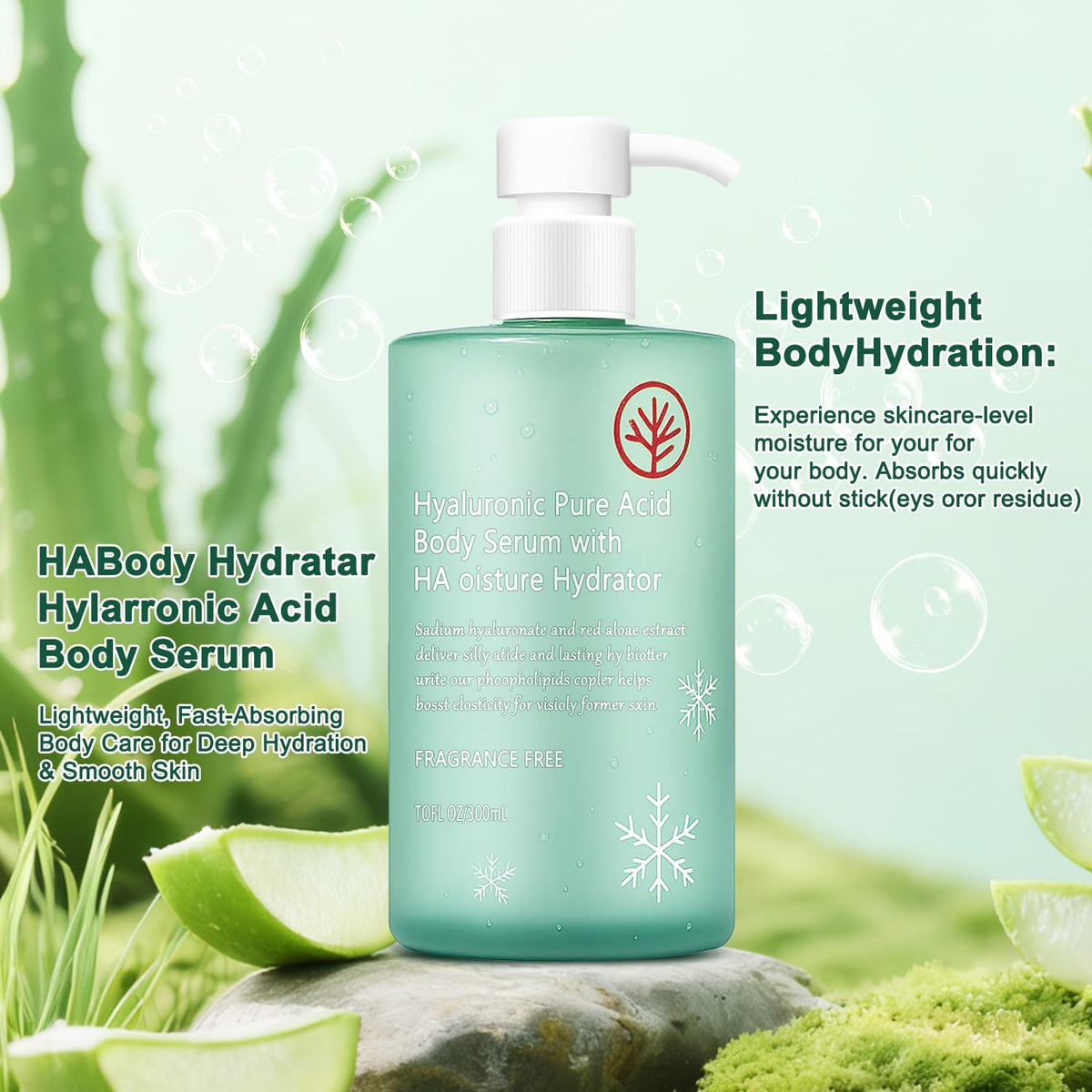 HONAVE close-up serum texture drop highlighting lightweight absorption
