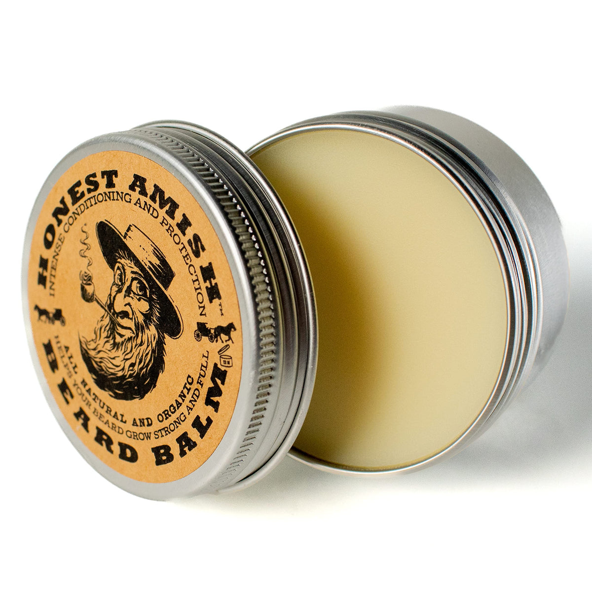 Honest Amish balm being warmed in hand for smooth application and quick absorption