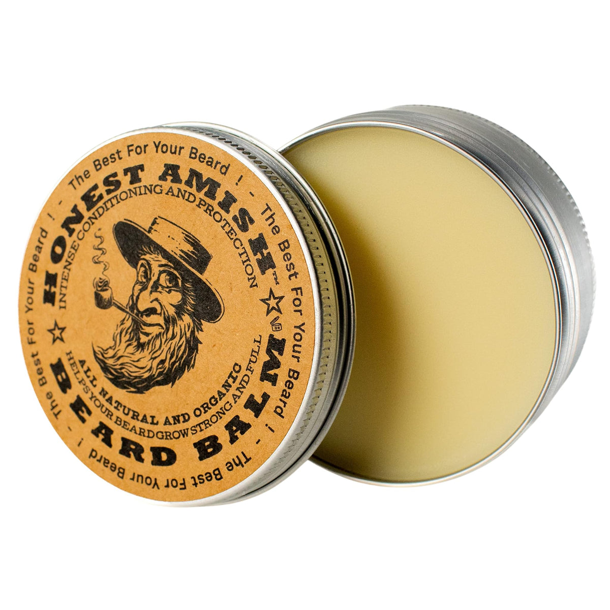 Honest Amish applied to beard demonstrating styling and itch relief benefit