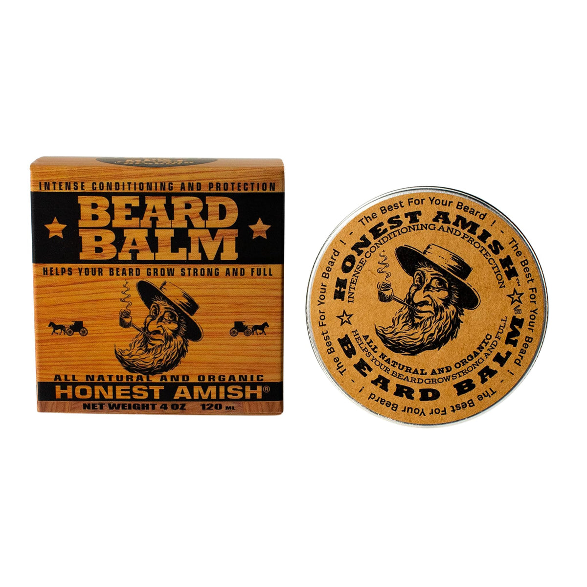 Honest Amish balm texture close-up highlighting creamy conditioning benefit