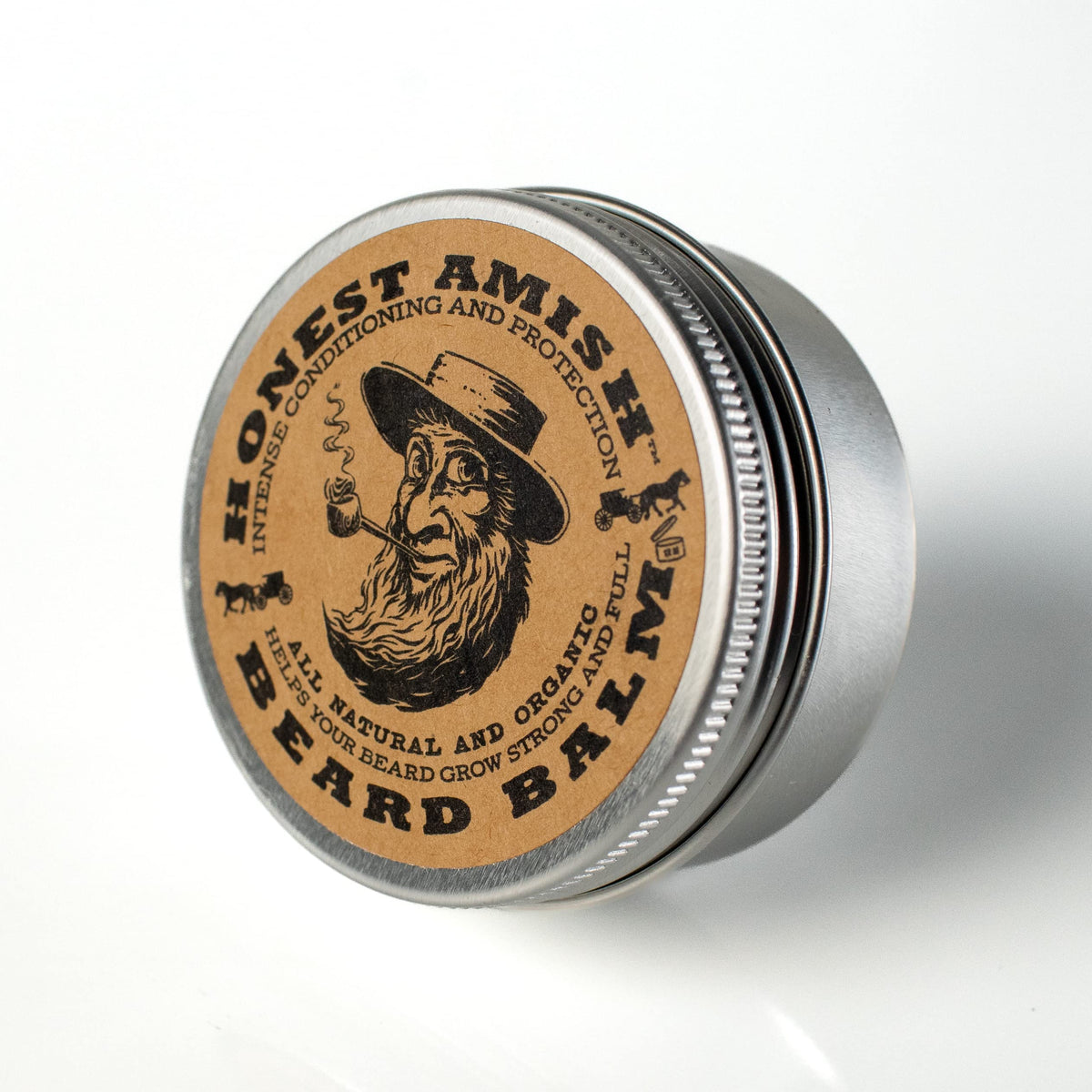 Honest Amish balm texture close-up displaying creamy organic butter consistency