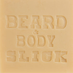 Honest Amish Slick being applied to a beard showing easy use and improved softness