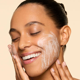 Honest Beauty before and after skin hydration comparison showing improved comfort