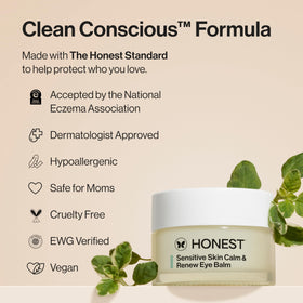 Honest Beauty balm on fingertip demonstrating smooth application and easy absorption