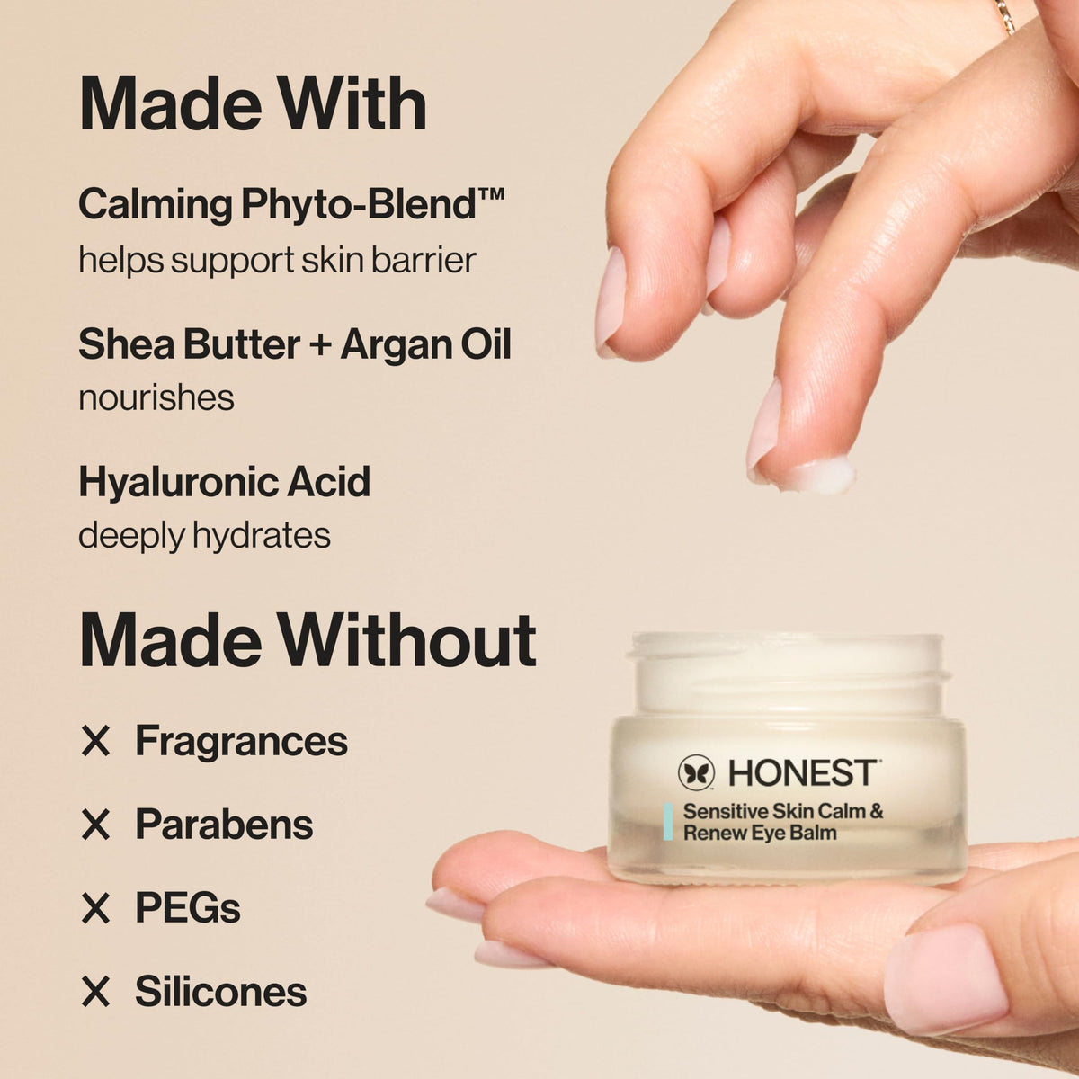 Honest Beauty ingredients shea butter and argan oil highlighting natural nourishment