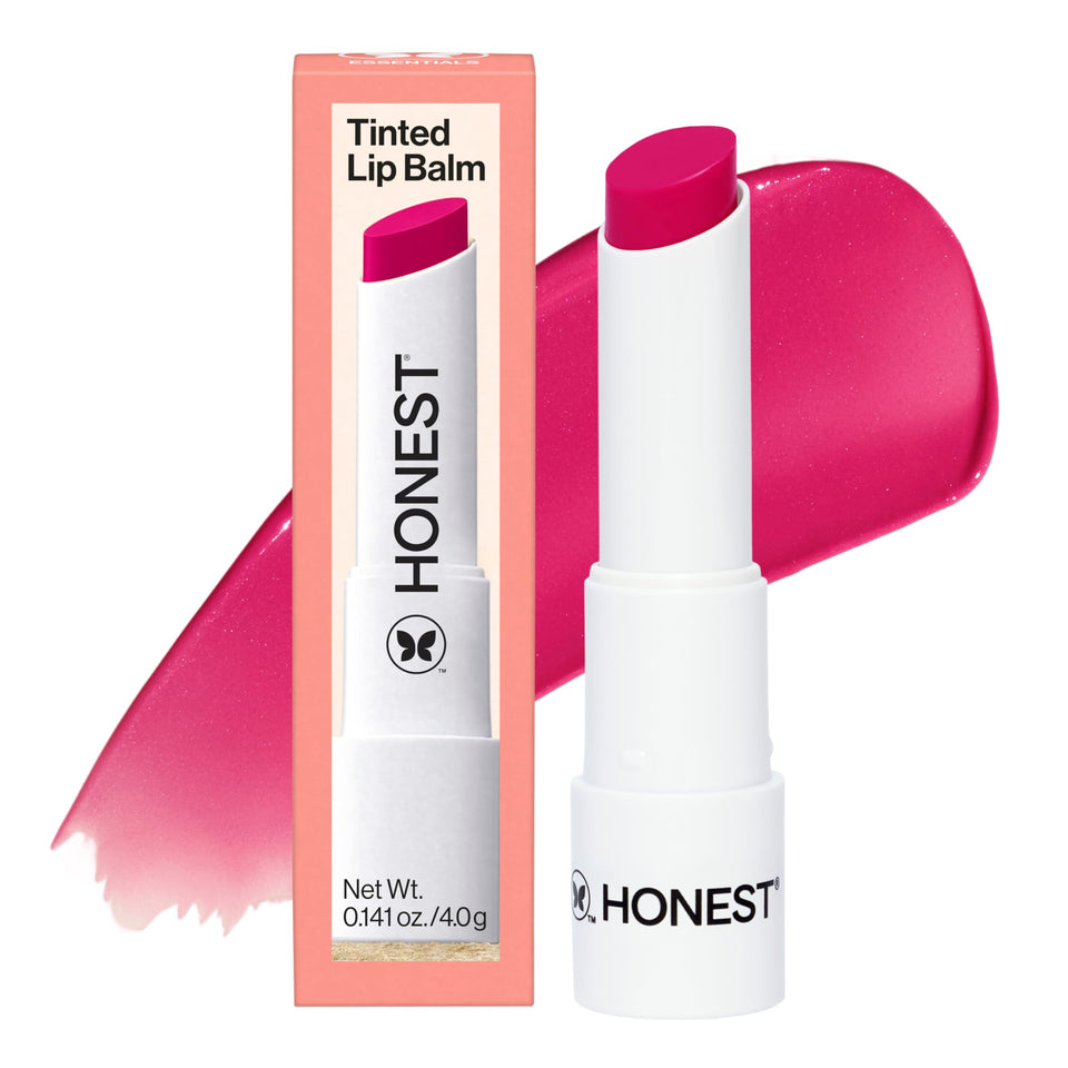 Honest Beauty front packaging Dragon Fruit shade showing compact tube and label benefit