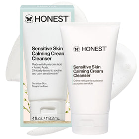 Honest Beauty front packaging showing bottle and calming benefit