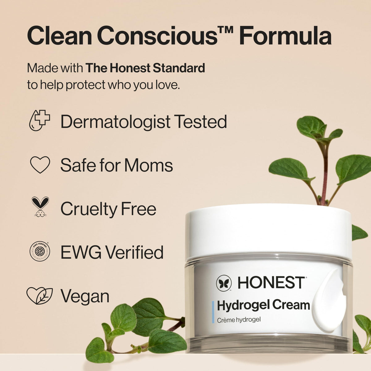 Honest Beauty applied to cheek demonstrating cooling dewy hydration