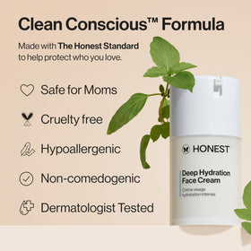 Honest Beauty jar with seed oils flatlay highlighting natural ingredient focus