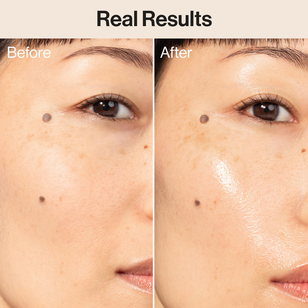 Honest Beauty moisture swirl on skin, cooling hydration and dewy look