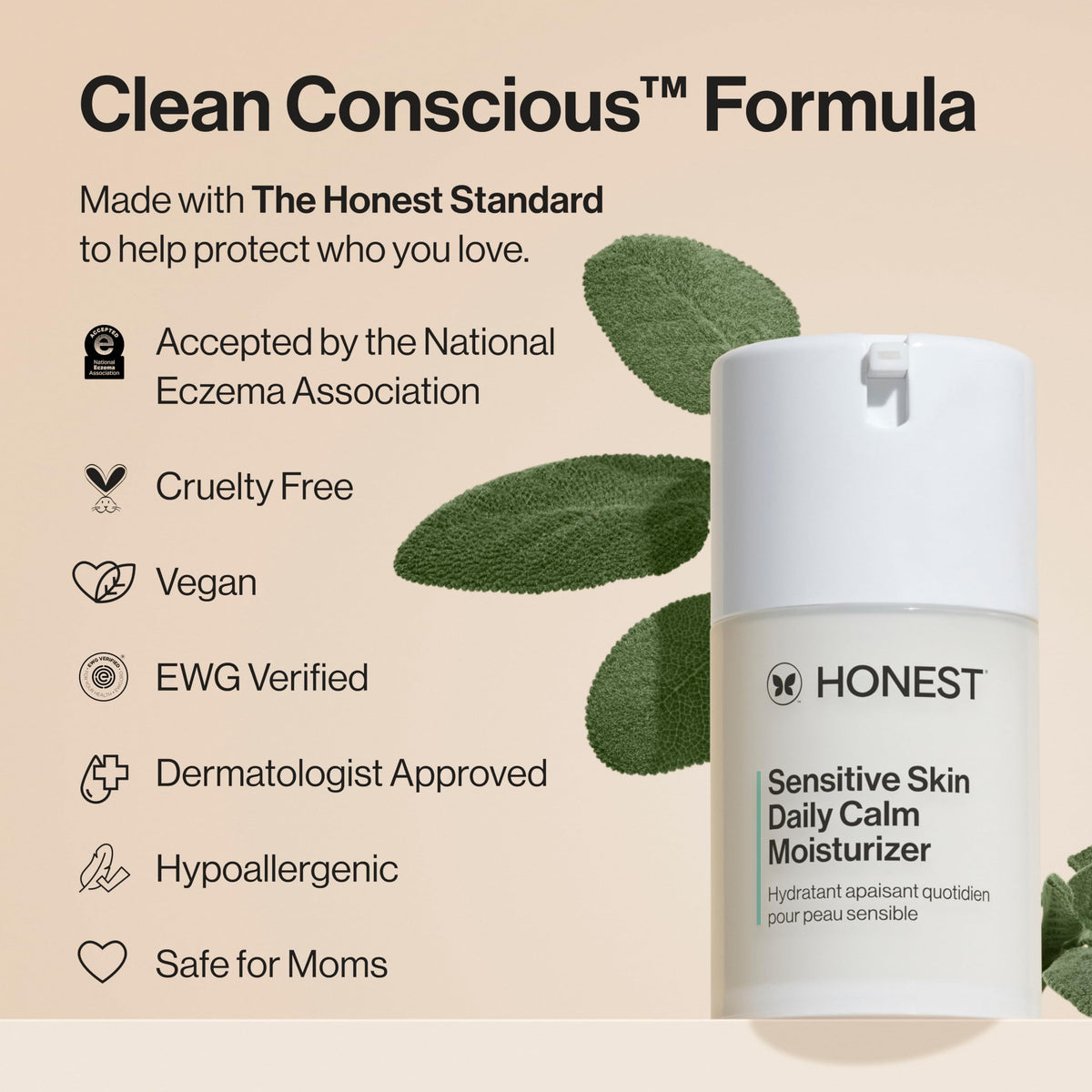 Honest Beauty moisturizer on fingers showing smooth absorbent texture