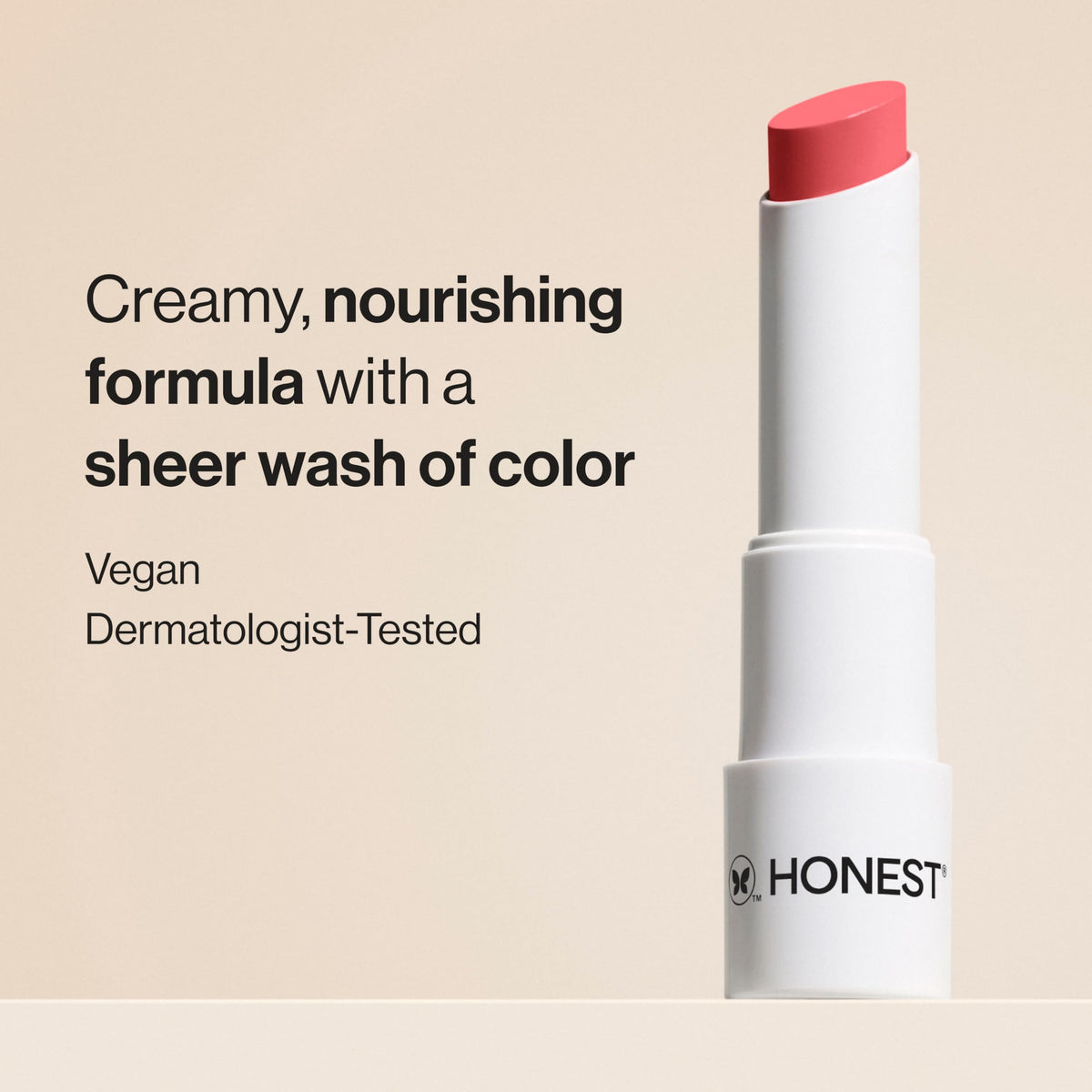 Honest Beauty open twist balm close-up creamy texture for smooth glide