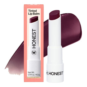 Honest Beauty Plum Drop front-facing tube showing product color and packaging benefit