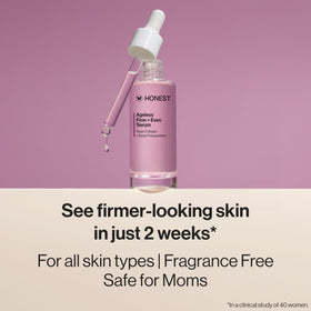 Honest Beauty pump dispenser close-up showing precise application and hygienic benefit