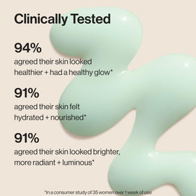 Honest Beauty serum bottle staged with moisturizer showing layering routine