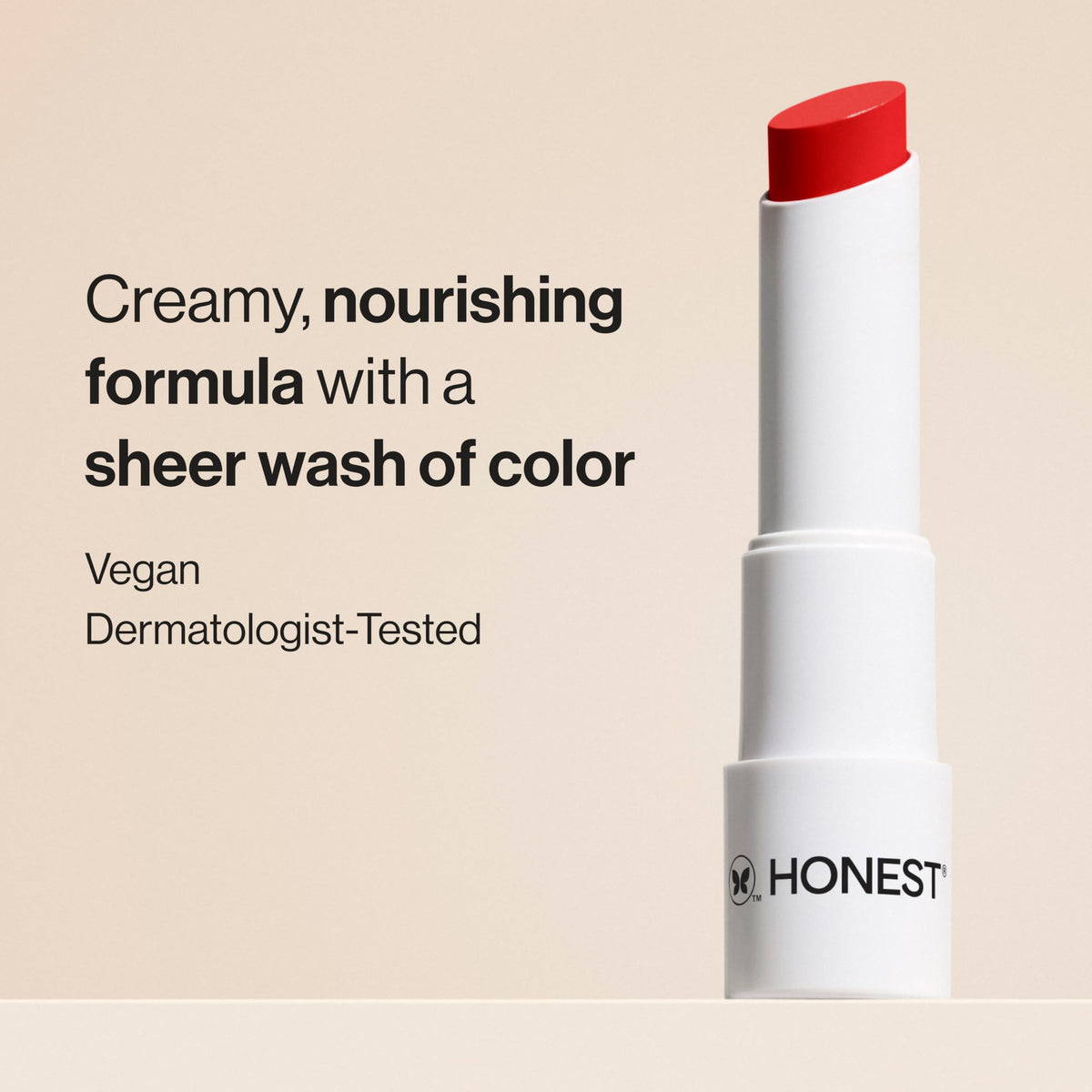 Honest Beauty creamy texture close-up illustrating smooth glide benefit