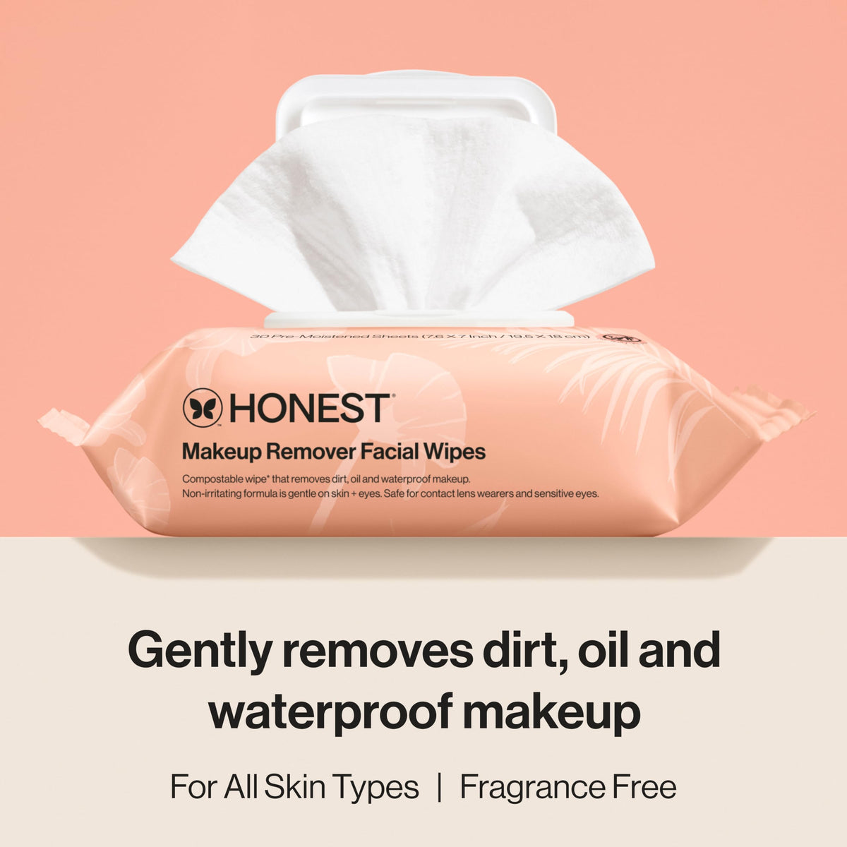 Honest Beauty cloth texture close-up highlighting soft plant-based fabric
