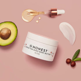 The Honest Company shea butter close-up highlighting natural moisturizing benefit