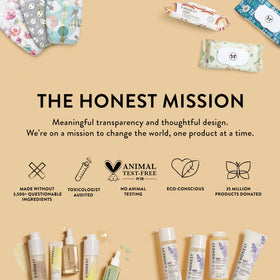 The Honest Company mama applying products by a window for soothing ritual